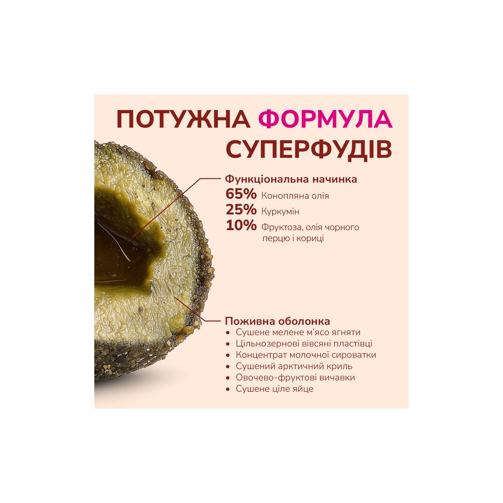 Ласощі LK Baits Pet Nutrigo Gold Turmeric для собак дрібних порід з ягням та куркумою,75 г