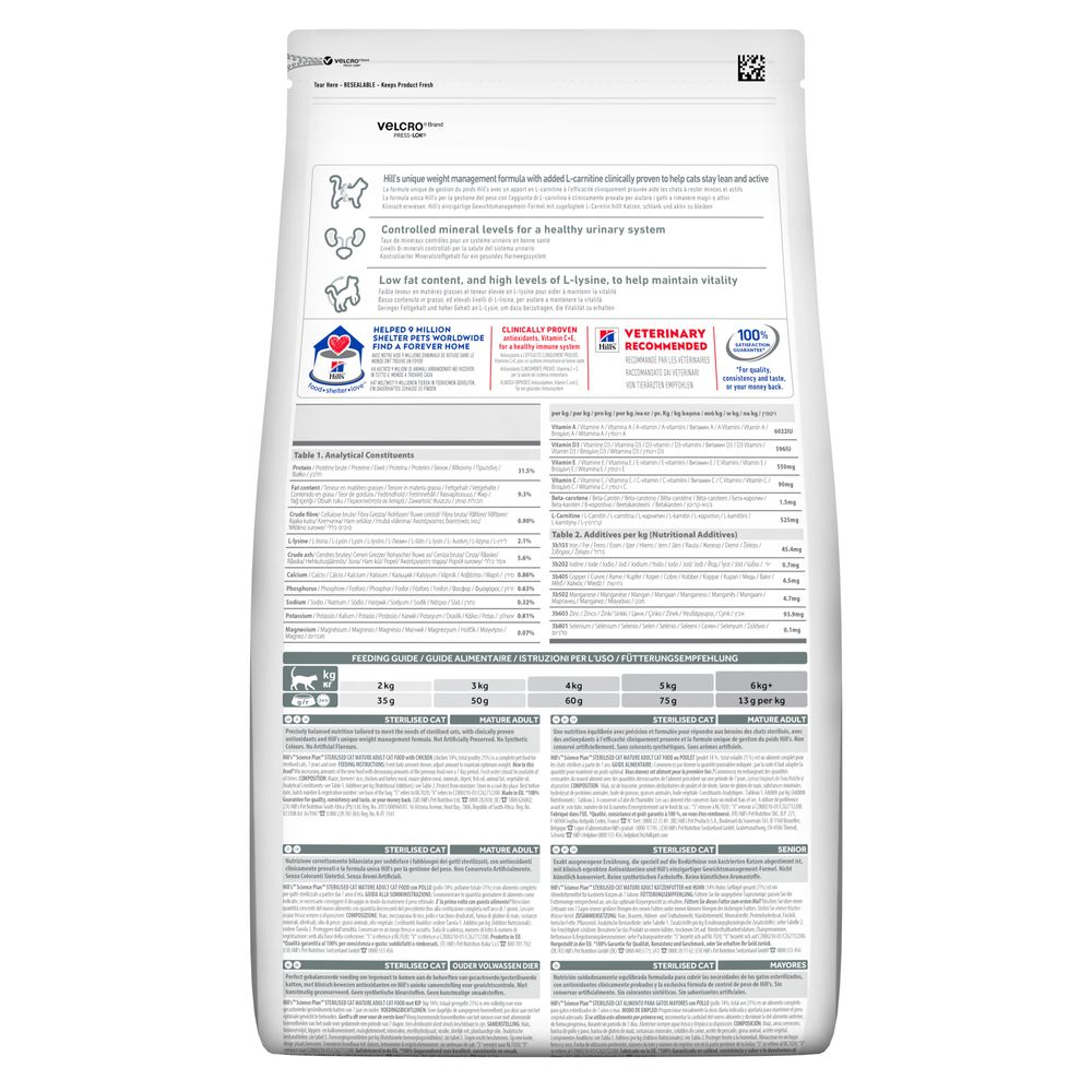 Сухий корм Hill's SP Feline Mature Adult 7+ Sterilised Chicken з куркою для стерилізованих котів 1,5 кг