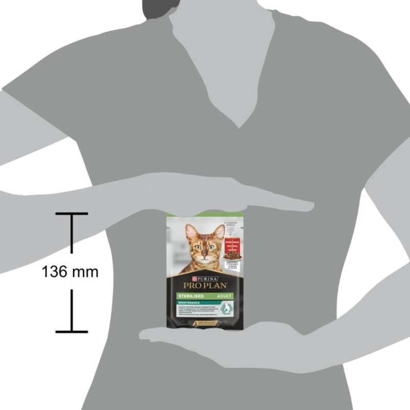 Вологий корм Purina Pro Plan Sterilised для стерилізованих котів з яловичиною,85 г