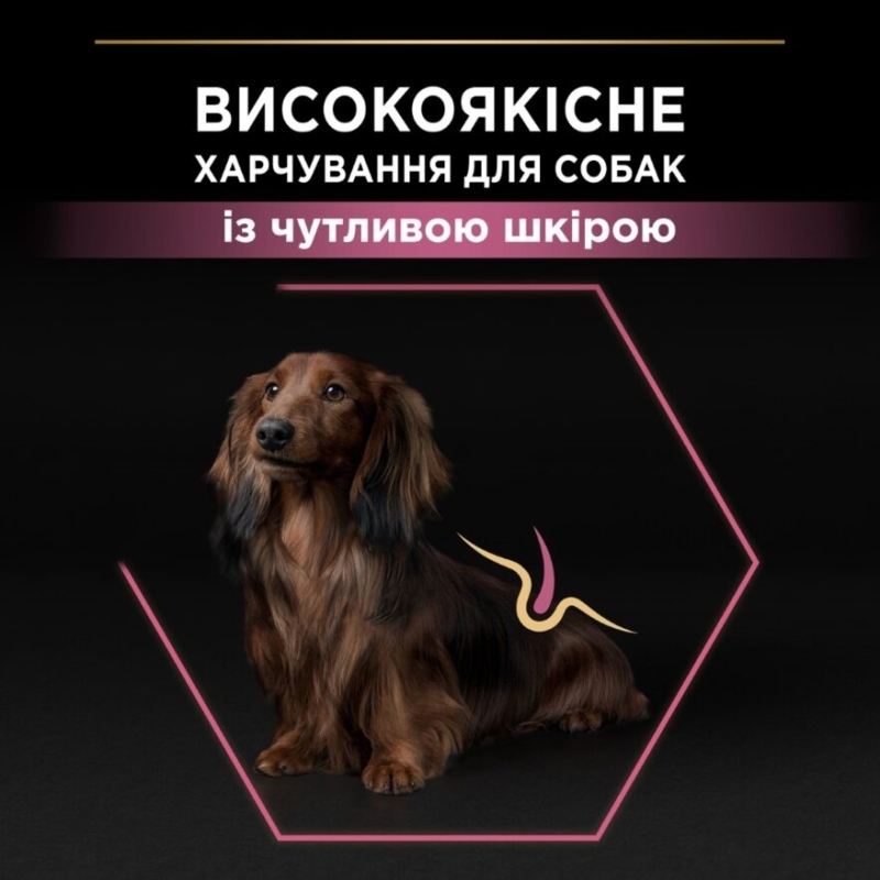 Сухий корм Purina Pro Plan Adult Small and Mini Sensitive Skin для собак дрібних порід з лососем 7 кг