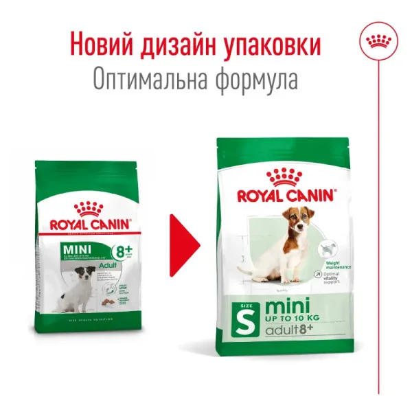 Сухий корм Royal Canin Mini Adult 8+ для дрібних собак похилого віку 800г