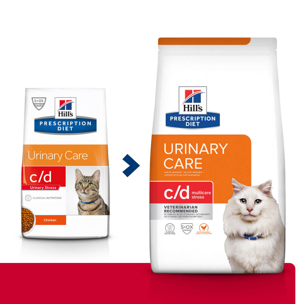 Сухий корм Hill's PD Feline C/D Urinary Stress для котів схильних до стресу та проблем зі сечовивідними шляхами 400 г