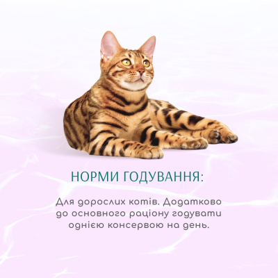 Вологий корм Optimeal Cat Beauty Harmony для котів з тунцем і морськими водоростями 70г