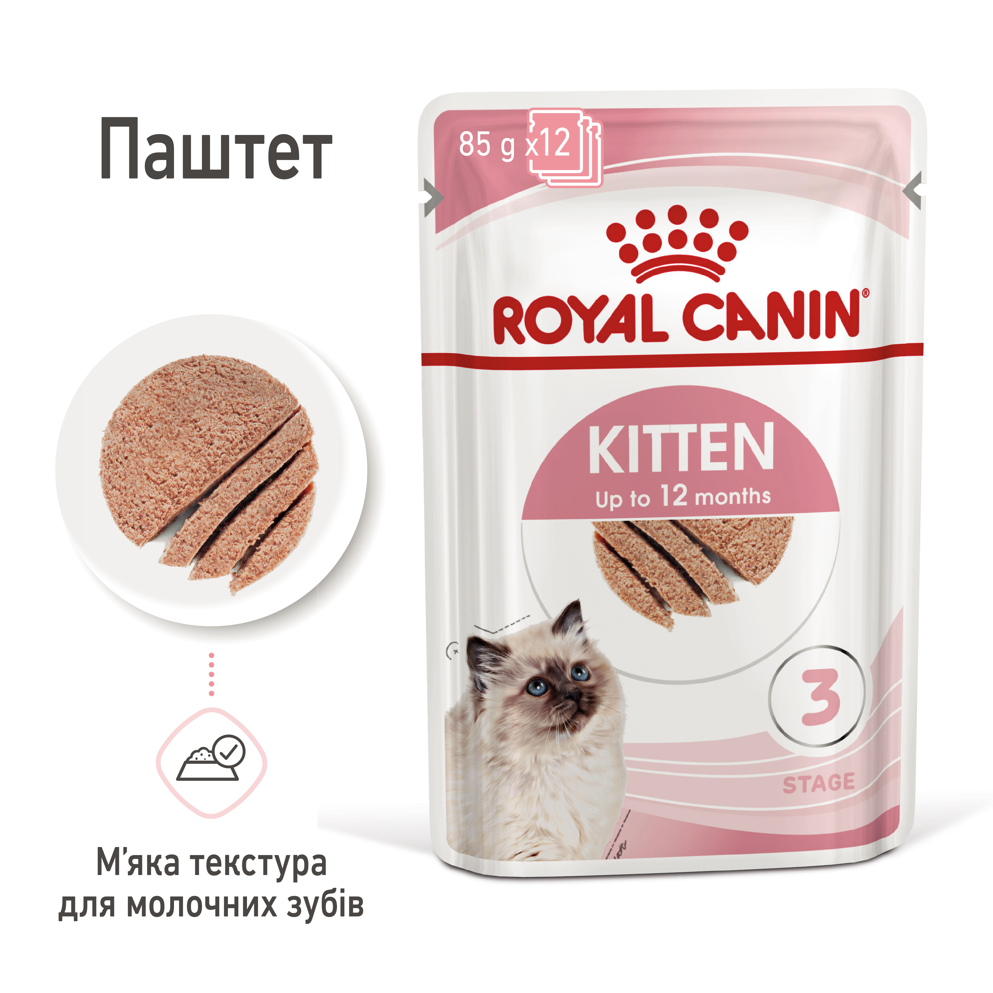 Вологий корм Royal Canin Kitten Loaf для кошенят