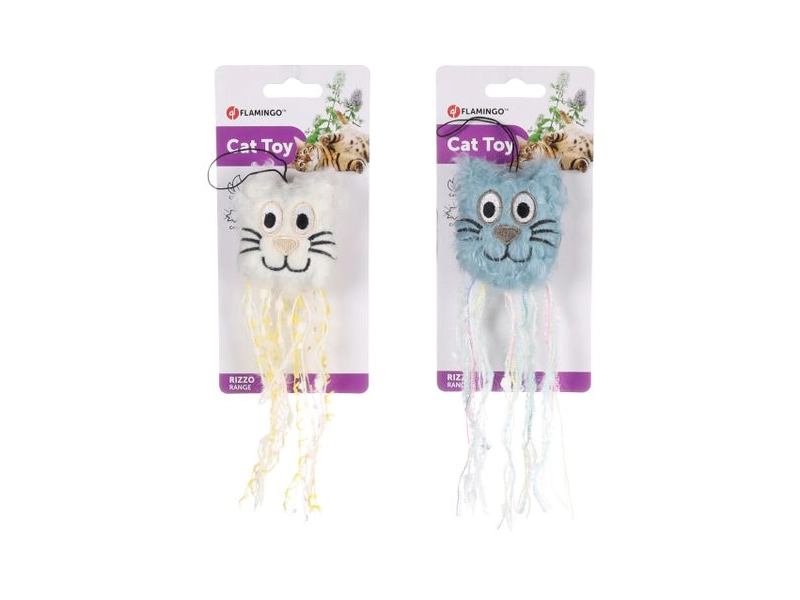 Flamingo RizzoCat Head Шурхотлива іграшка для котів з котячою м’ятою в асортименті