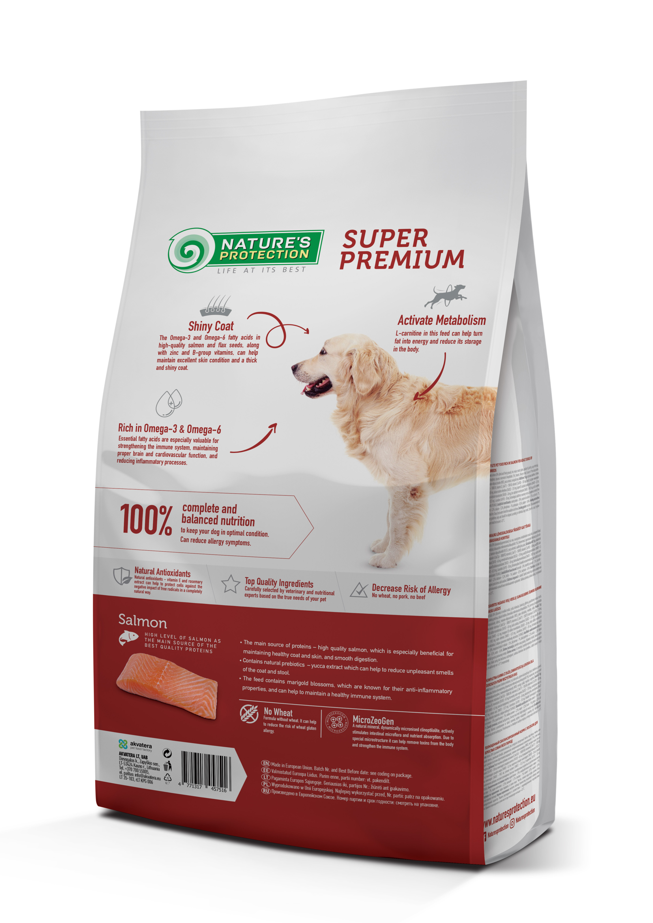 Сухий корм Nature's Protection Extra Salmon Adult All Breeds для собак всіх порід з лососем 2кг