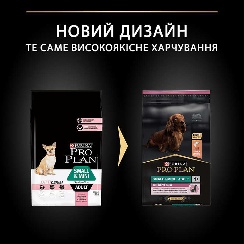 Сухий корм Purina Pro Plan Adult Small and Mini Sensitive Skin для собак дрібних порід з лососем 7 кг