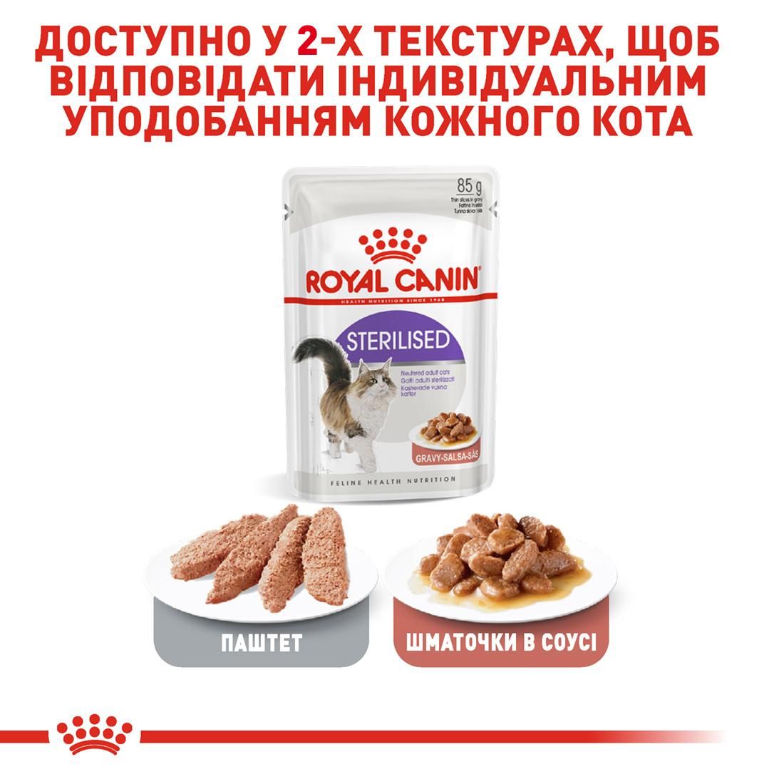 Вологий корм Royal Canin Sterilised для котів стерилізованих