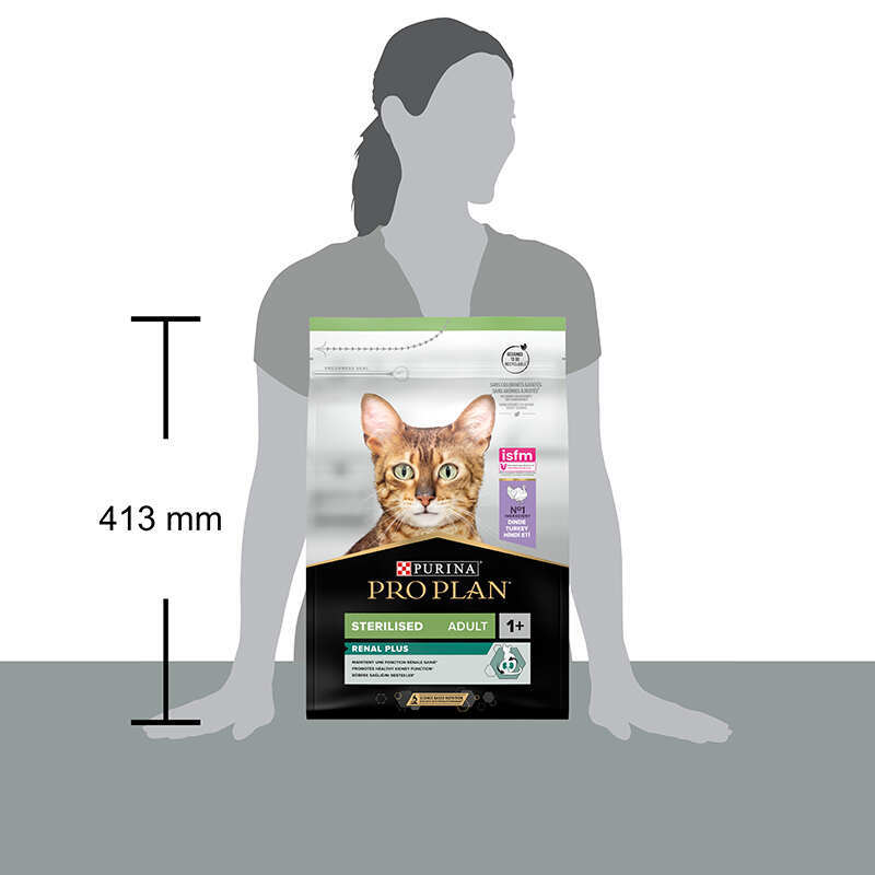 Сухий корм Purina Pro Plan Sterilised Turkey для стерилізованих котів з індичкою 3 кг