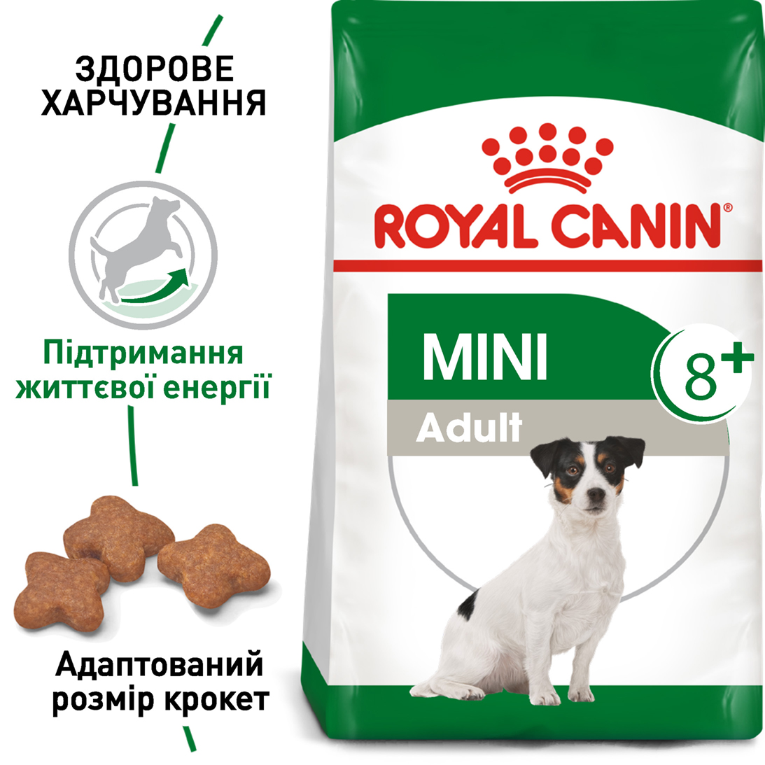 Сухий корм Royal Canin Mini Adult 8+ для дрібних собак похилого віку 800г