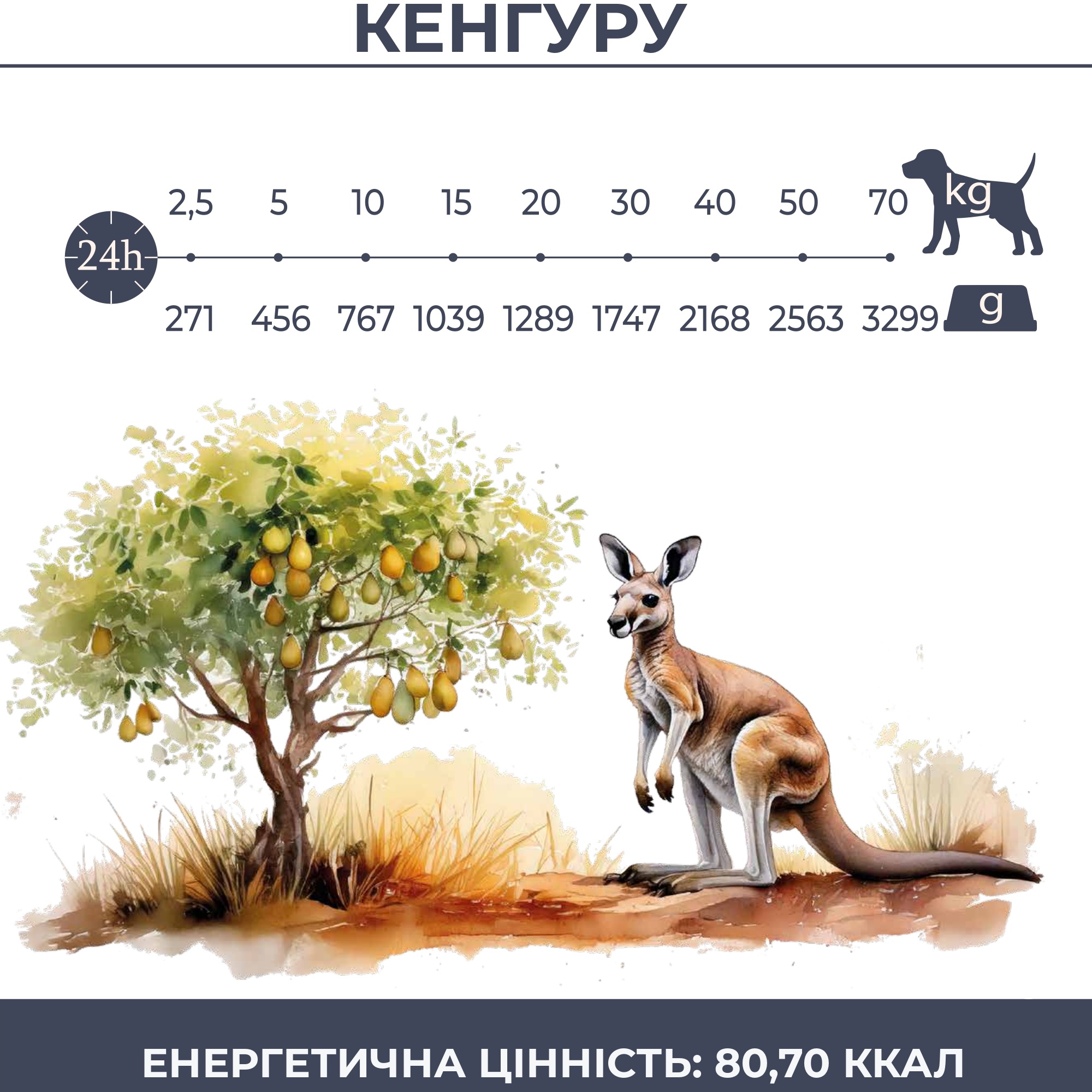 Вологий корм Baskerville Monoprotein Кенгуру з грушею для собак із чутливим травленням та літніх собак,800 г