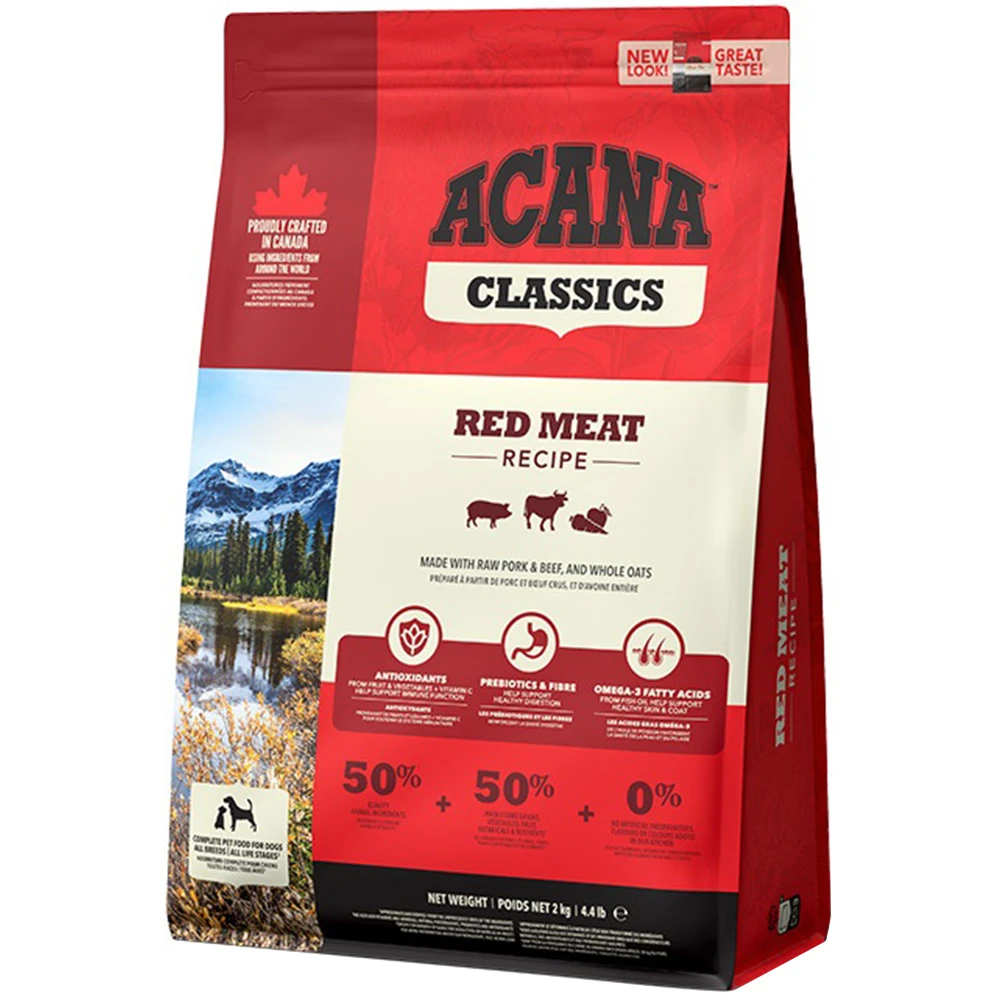 Сухий корм Acana Classics Red Meat для собак всіх порід та стадій життя з яловичиною та ягням 9,7 кг