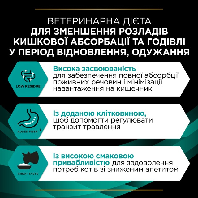 Вологий корм Purina Vet Diets Cat EN для котів при захворюваннях ШКТ з куркою 85г