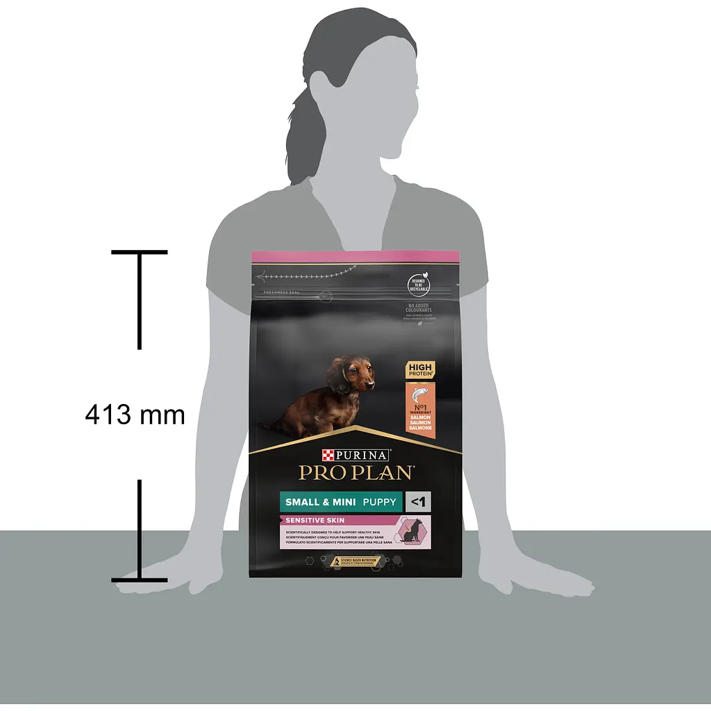 Сухий корм Purina Pro Plan Puppy Small & Mini Sensitive Skin для цуценят дрібних порід з чутливою шкірою,з лососем 3 кг