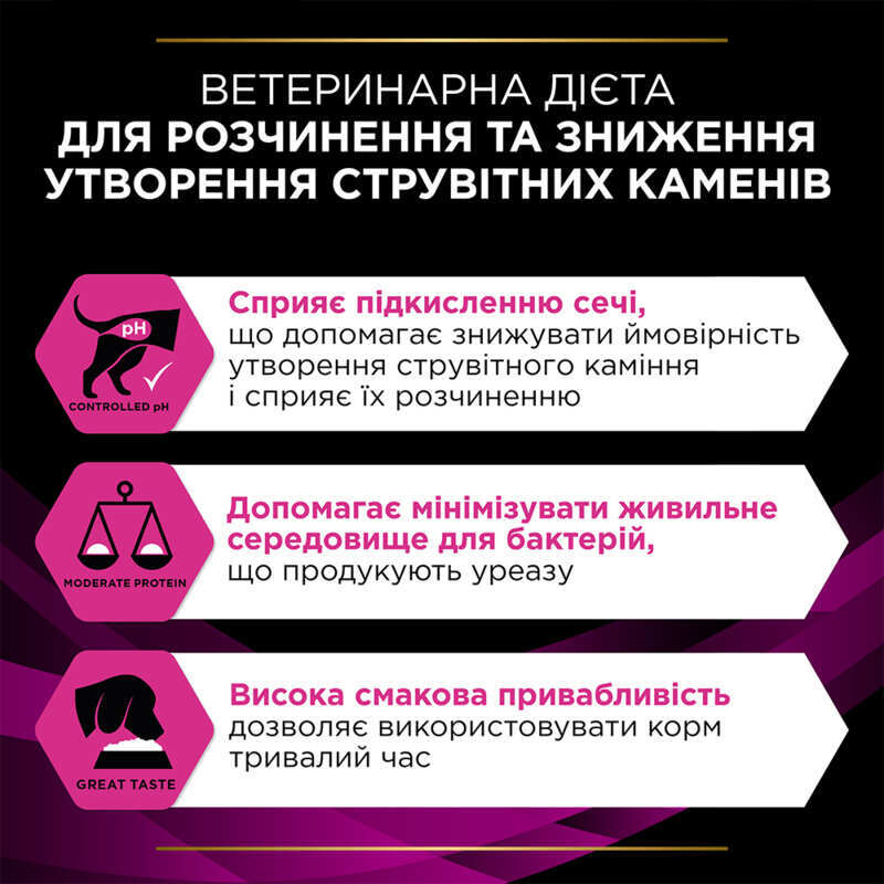 Сухий корм Purina Pro Plan Veterinary Diets UR Urinary Canine для собак при сечокам’яній хворобі 1.5 кг