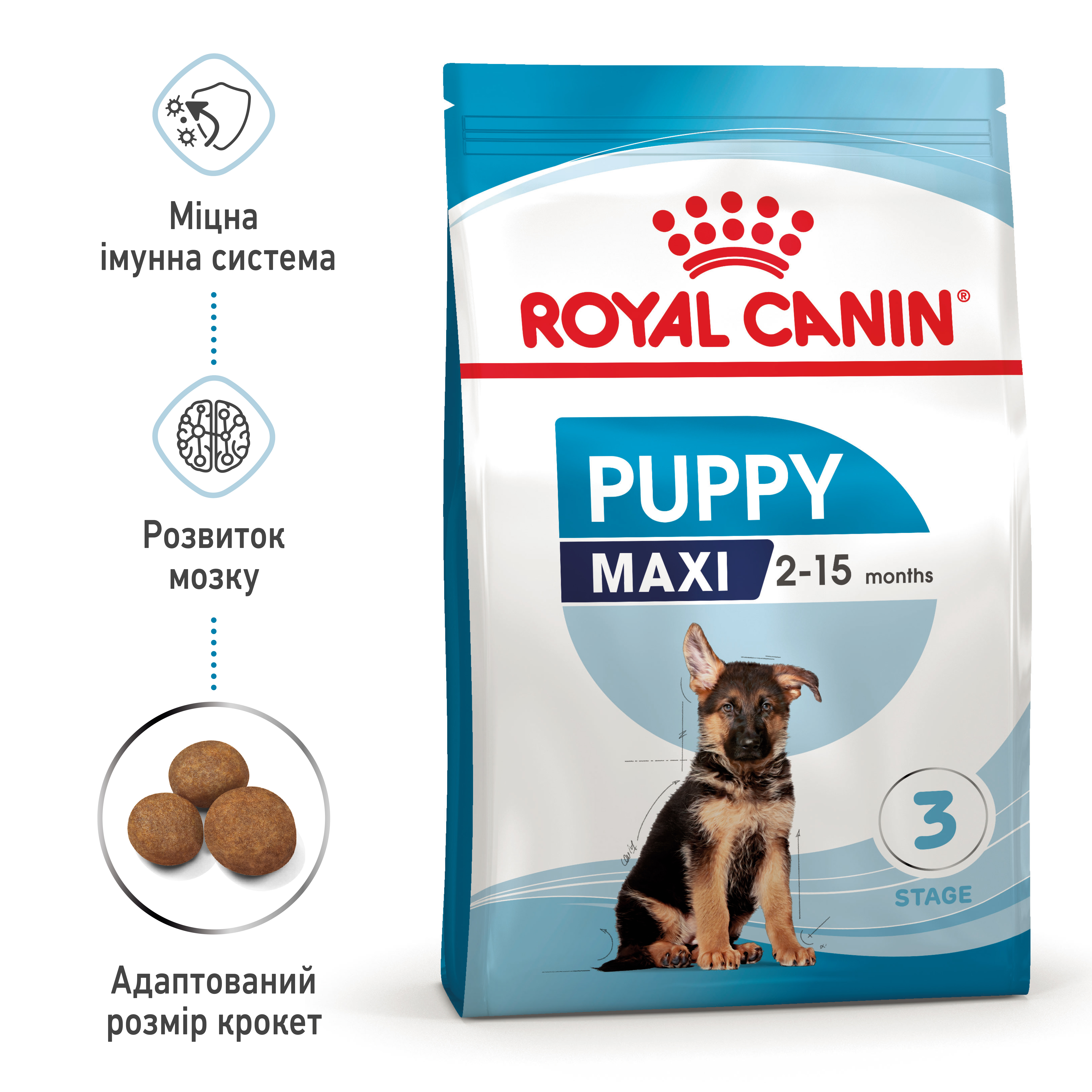 Сухий корм Royal Canin Maxi Puppy для цуценят великих порід 15кг