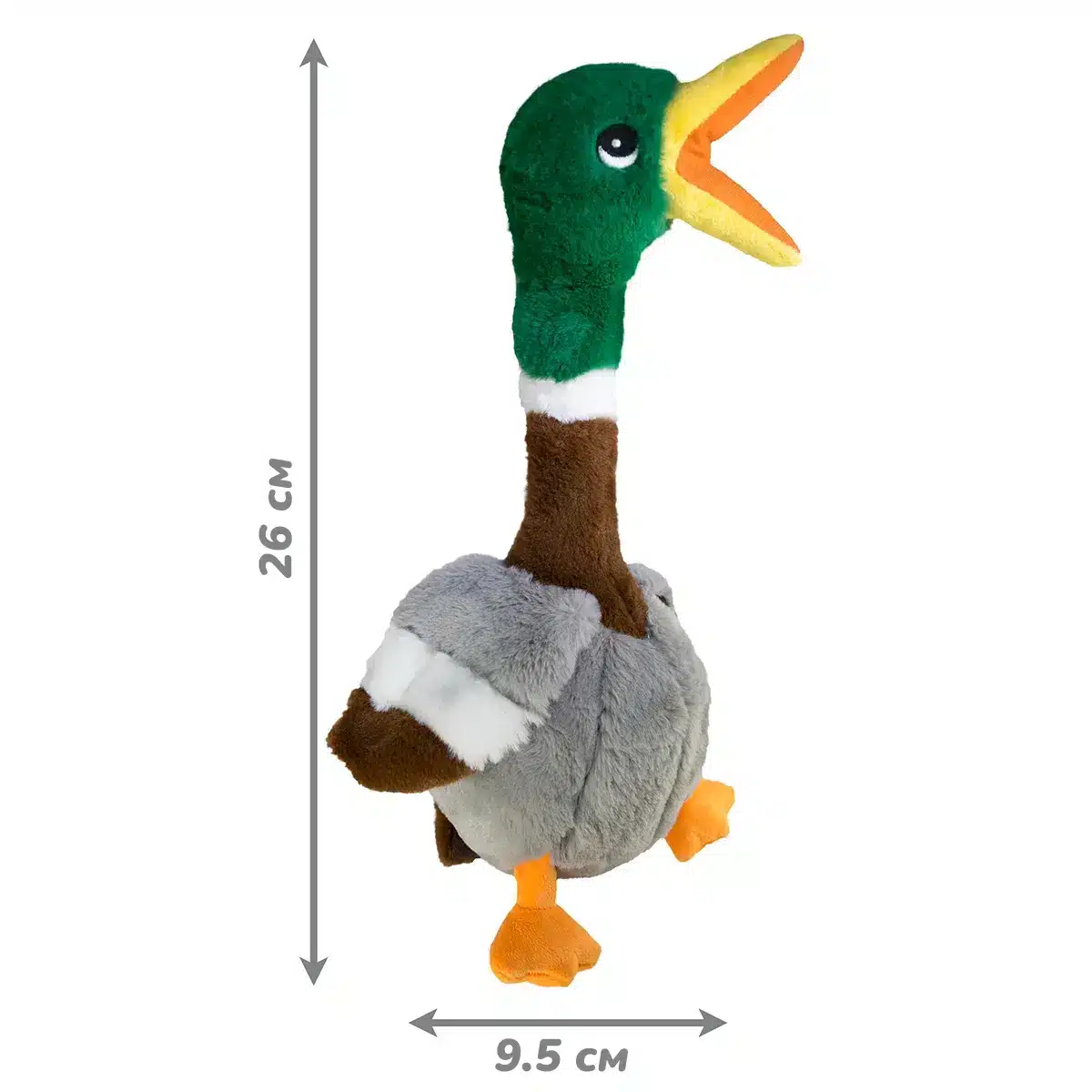 Kong Dog Shakers Honkers Duck Іграшка для собак Качка з пискавкою L
