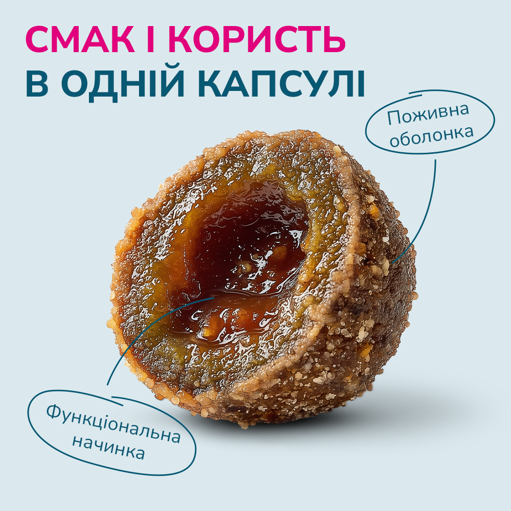 Ласощі LK Baits Pet Nutrigo Cod Liver Oil Mini для собак дрібних порід з олією печінки тріски,75 г