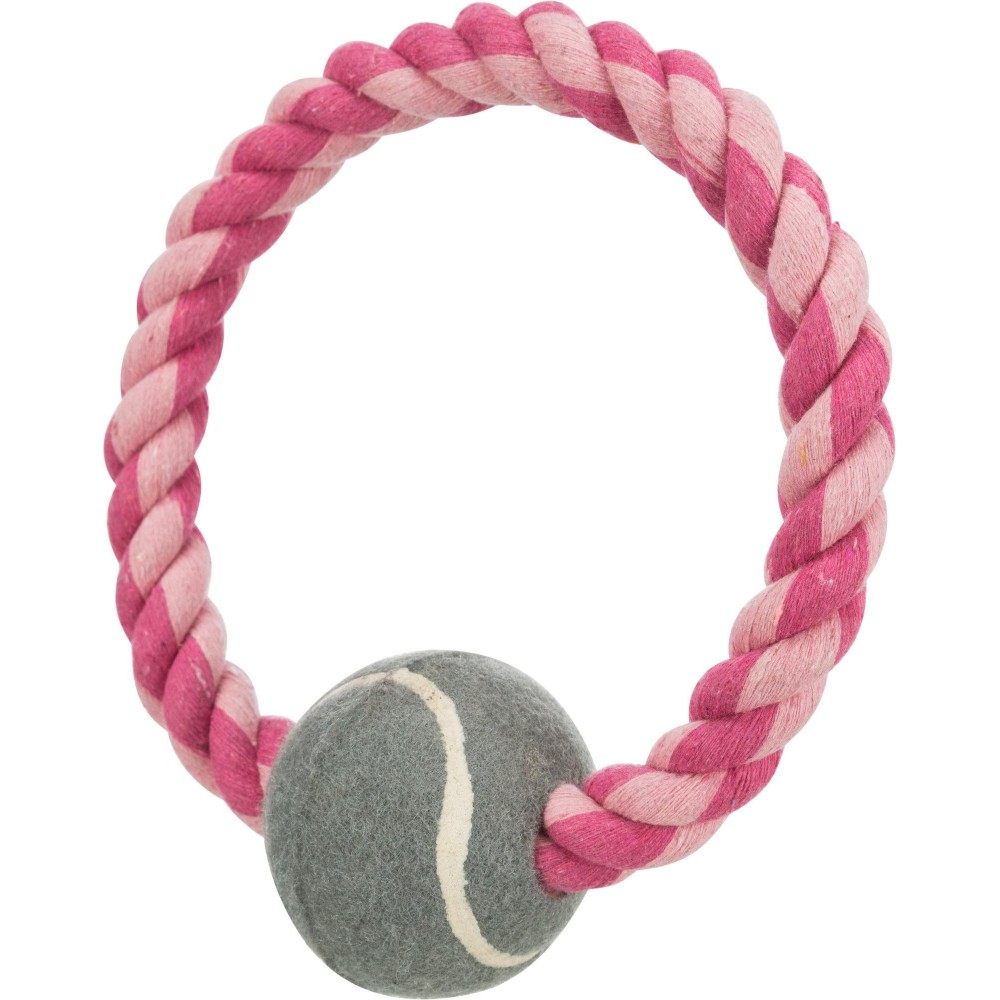 Trixie Rope with ball іграшка для собак Канат з тенісним м'ячем