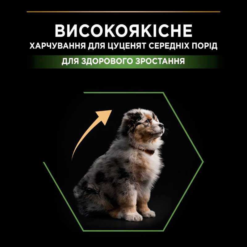 Сухий корм Purina Pro Plan Puppy Medium Healthy Start для цуценят середніх порід з куркою 3 кг
