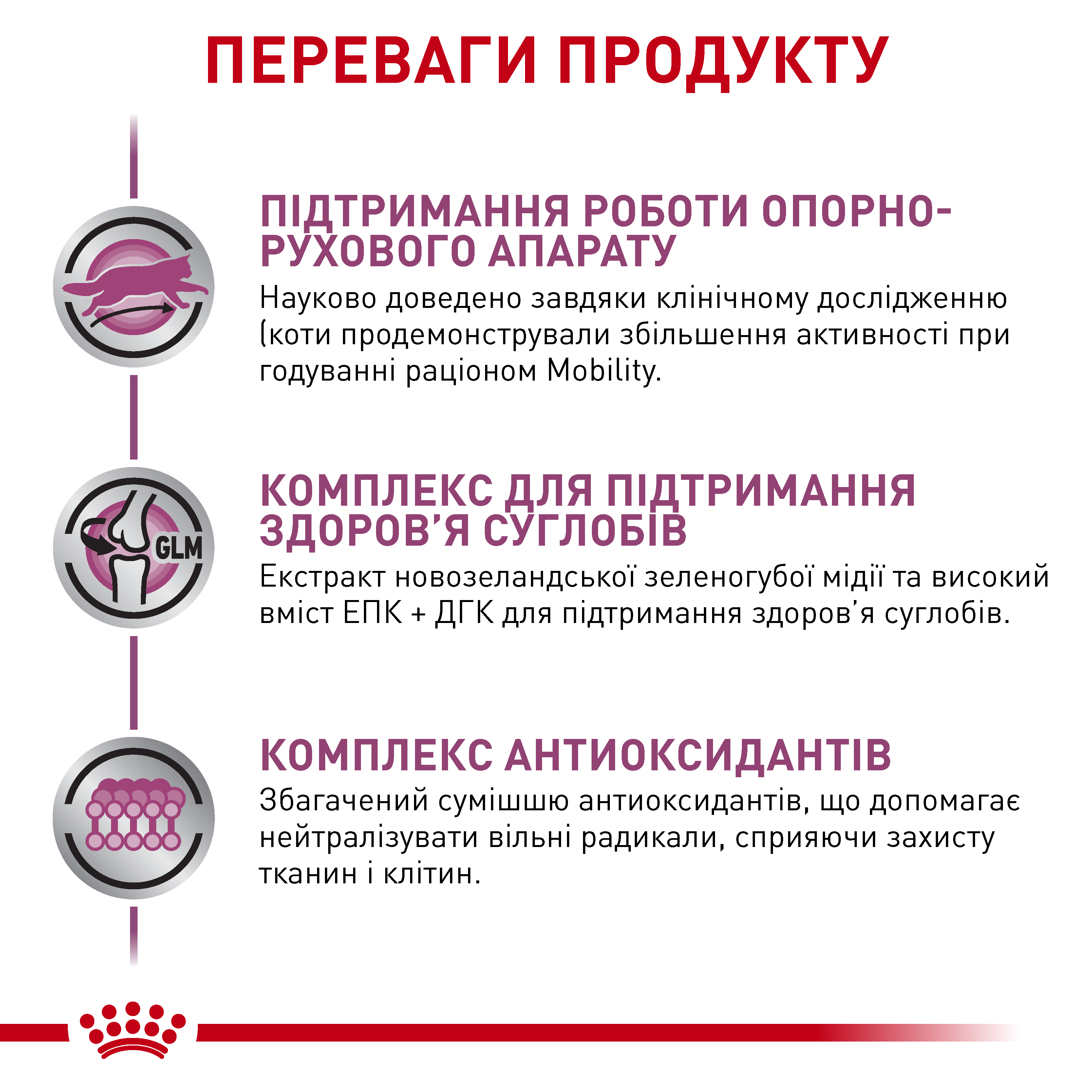 Сухий корм Royal Canin Mobility Feline для котів при захворюваннях суглобів 2кг