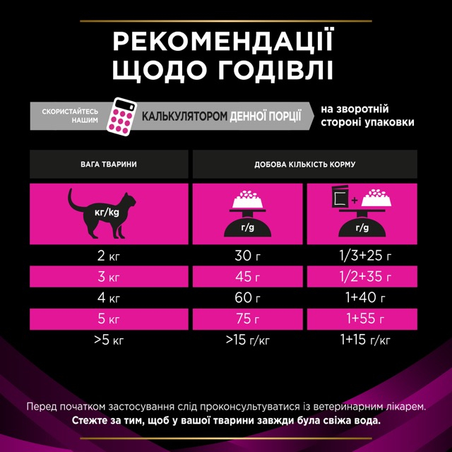 Сухий корм Purina Veterinary Diets UR St/Ox для лікування захворювань сечовивідних шляхів у котів 1,5кг