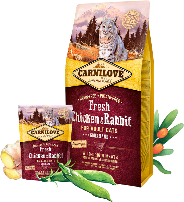 Сухий корм CarniloveFresh Chicken and Rabbit for Adult cats для дорослих котів з куркою та кроликом 2кг