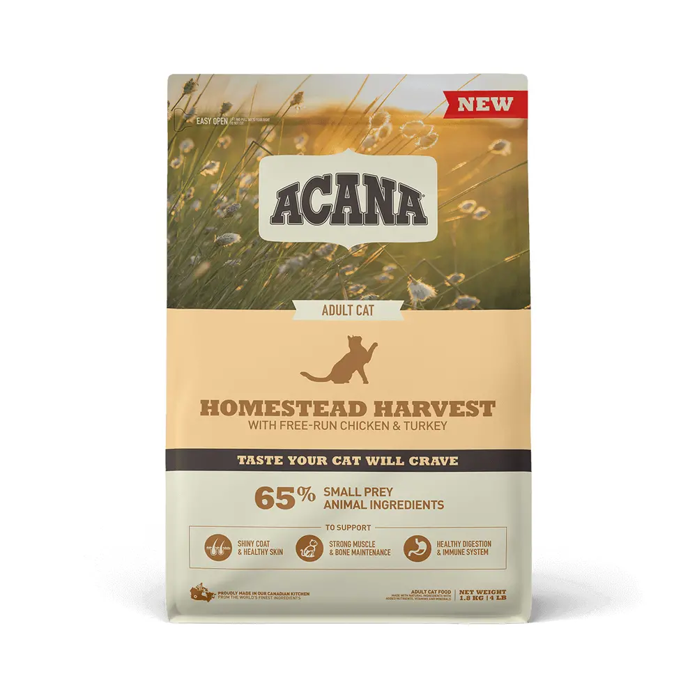 Сухий корм Acana Homestead Harvest для котів всі породи та вік з птицею 1,8кг