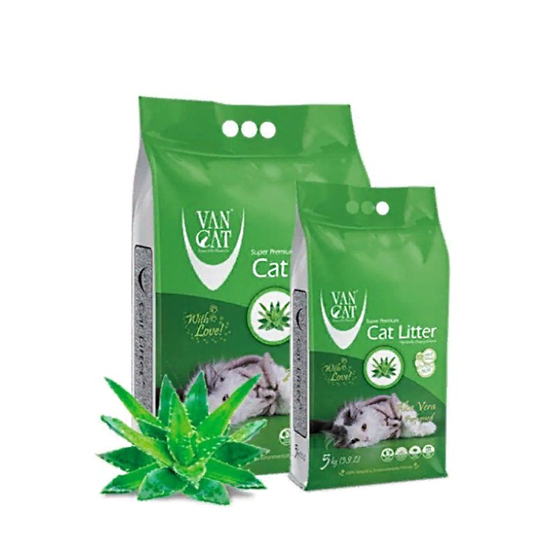VanCat (ВанКет) Cat Litter Aloe Vera - Бентонітовий наповнювач для котячого туалету з ароматом алое вера 10 кг