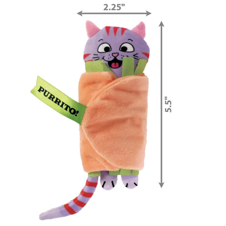 KONG Pull-A-Partz Purrito Іграшка для котів Пурітто з котячою м'ятою