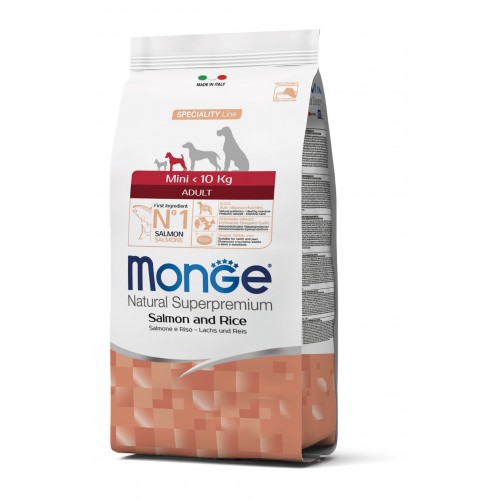Сухий корм Monge Mini Adult для собак міні порід з лососем 2,5кг