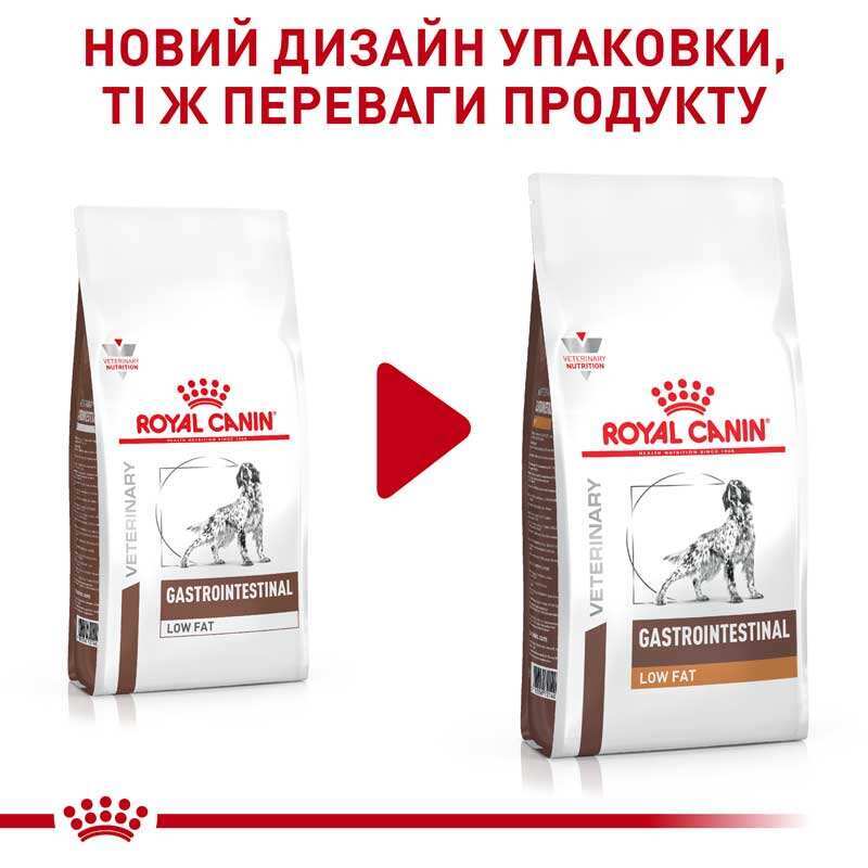 Сухий корм Royal Canin Gastro Intestinal Low Fat для собак,при порушеннях травлення,зі зниженою жирністю 1,5кг