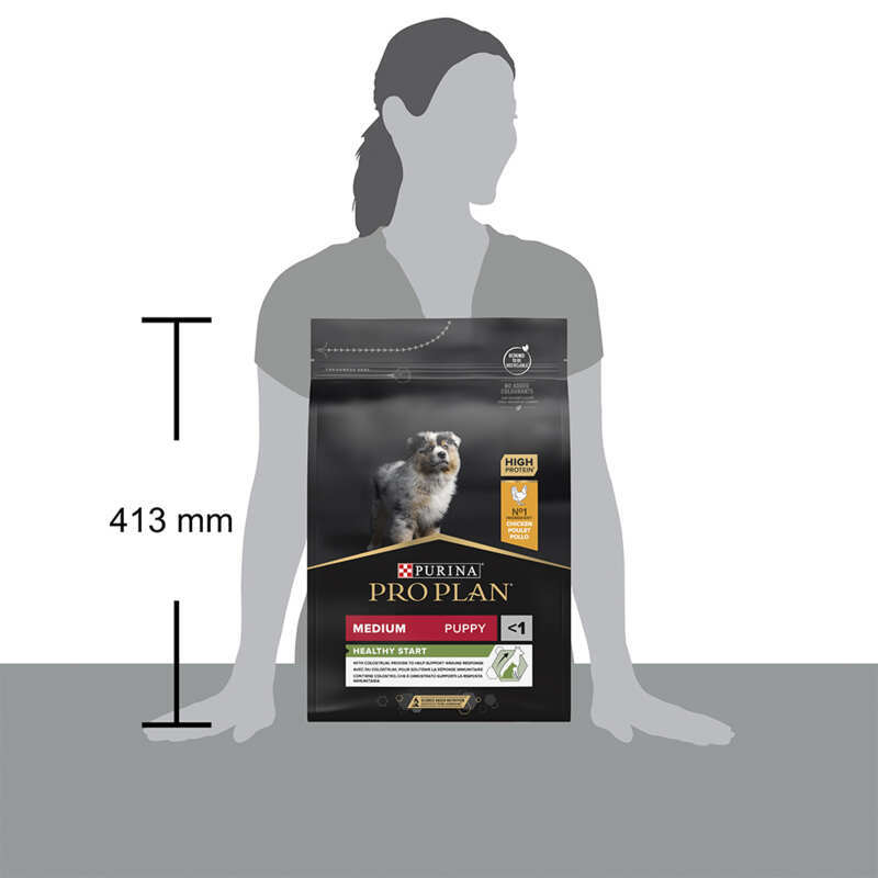 Сухий корм Purina Pro Plan Puppy Medium Healthy Start для цуценят середніх порід з куркою 3 кг