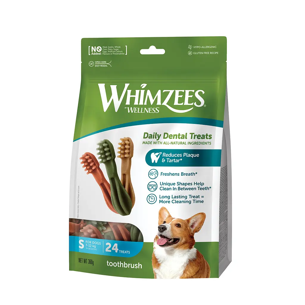 Whimzees Toothbrush Ласощі для собак, у формі зубної щітки, S,1 шт