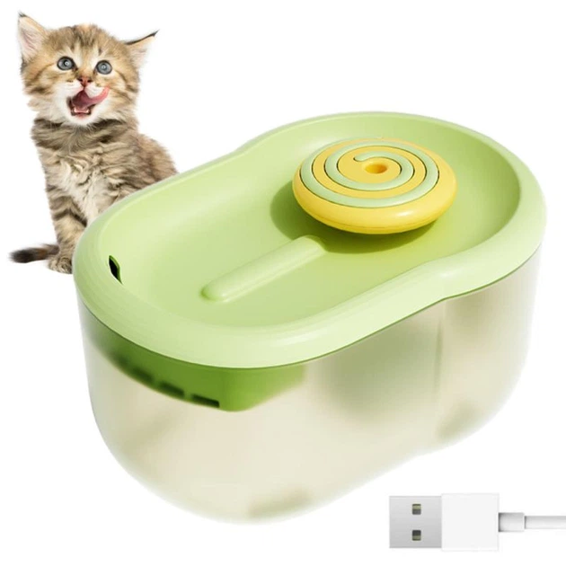 Автоматична поїлка-фонтанчик для кота Льодяник від USB, 2,2л