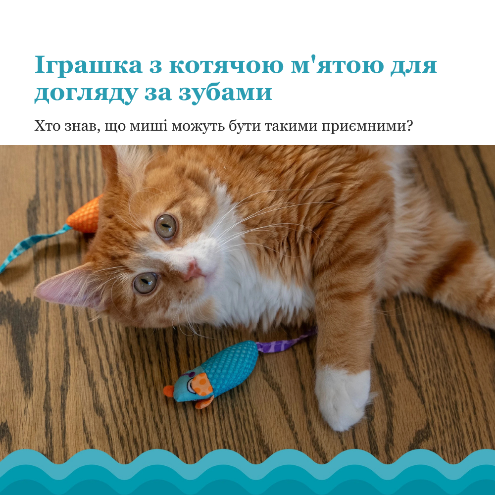 CATSTAGES Catnip Chew Mice Іграшка для котів Мишенята,2 шт