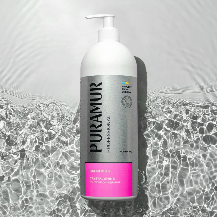 Puramur Crystal Shine Шампунь для глибокого очищення шерсті собак і котів,200 мл
