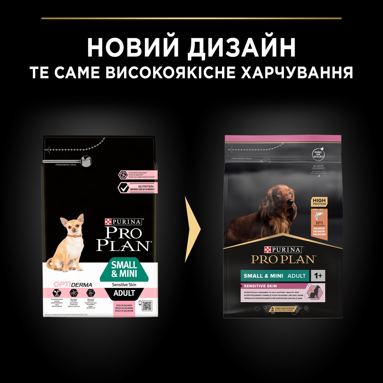 Сухий корм Purina Pro Plan Adult Small and Mini Sensitive Skin для собак дрібних порід з лососем 3 кг