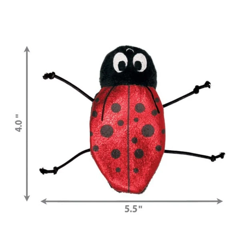 KONG Refillables Ladybug Іграшка для котів Жук-сонечко із котячою м'ятою