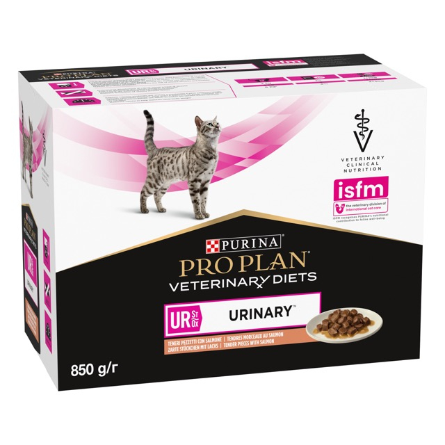 Вологий корм Purina Pro Plan UR St Ox Urinary для котів для розчинення струвітних каменів з лососем 85г