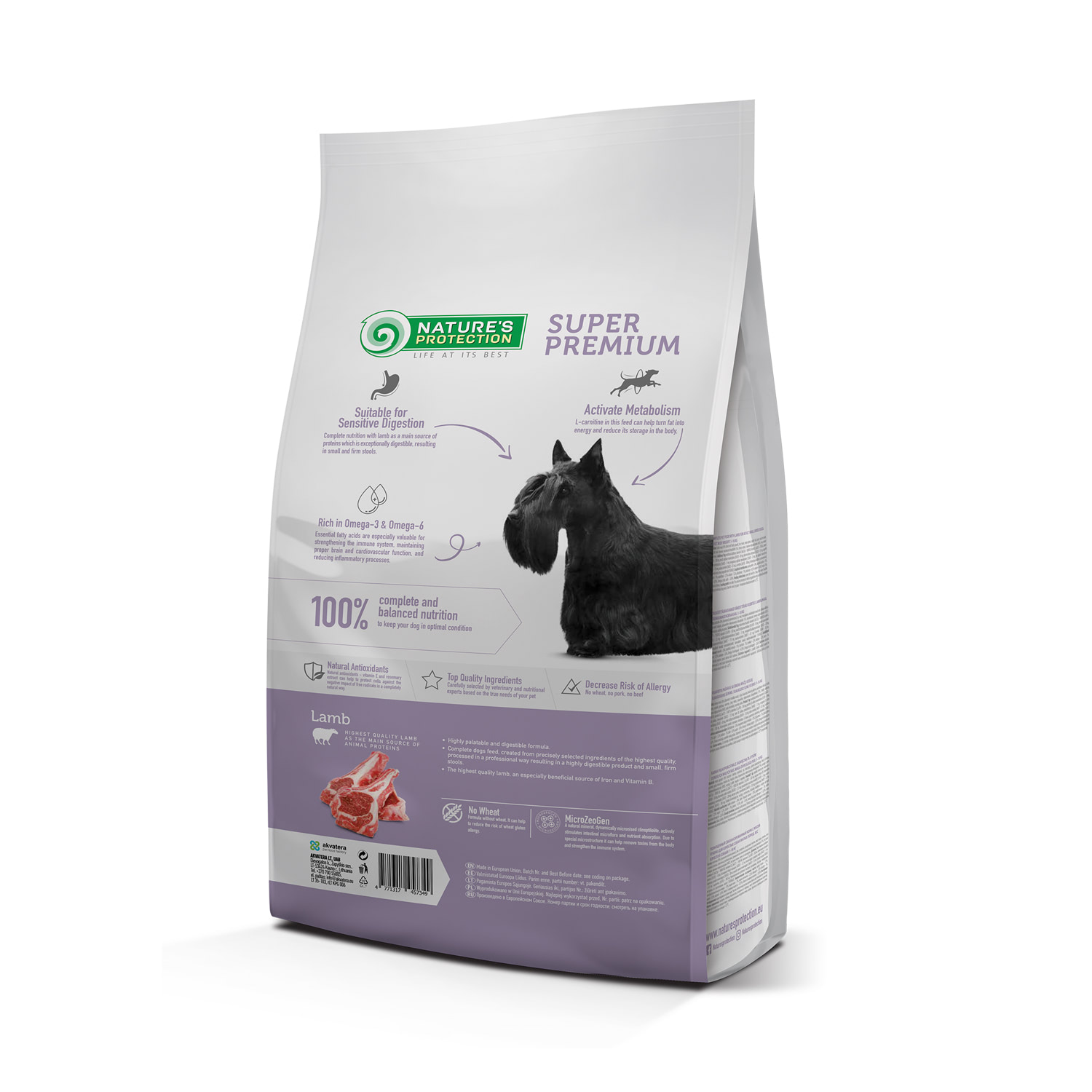 Сухий корм Nature's Protection Mini Adult Lamb Small breeds для собак малих порід з ягням 2 кг
