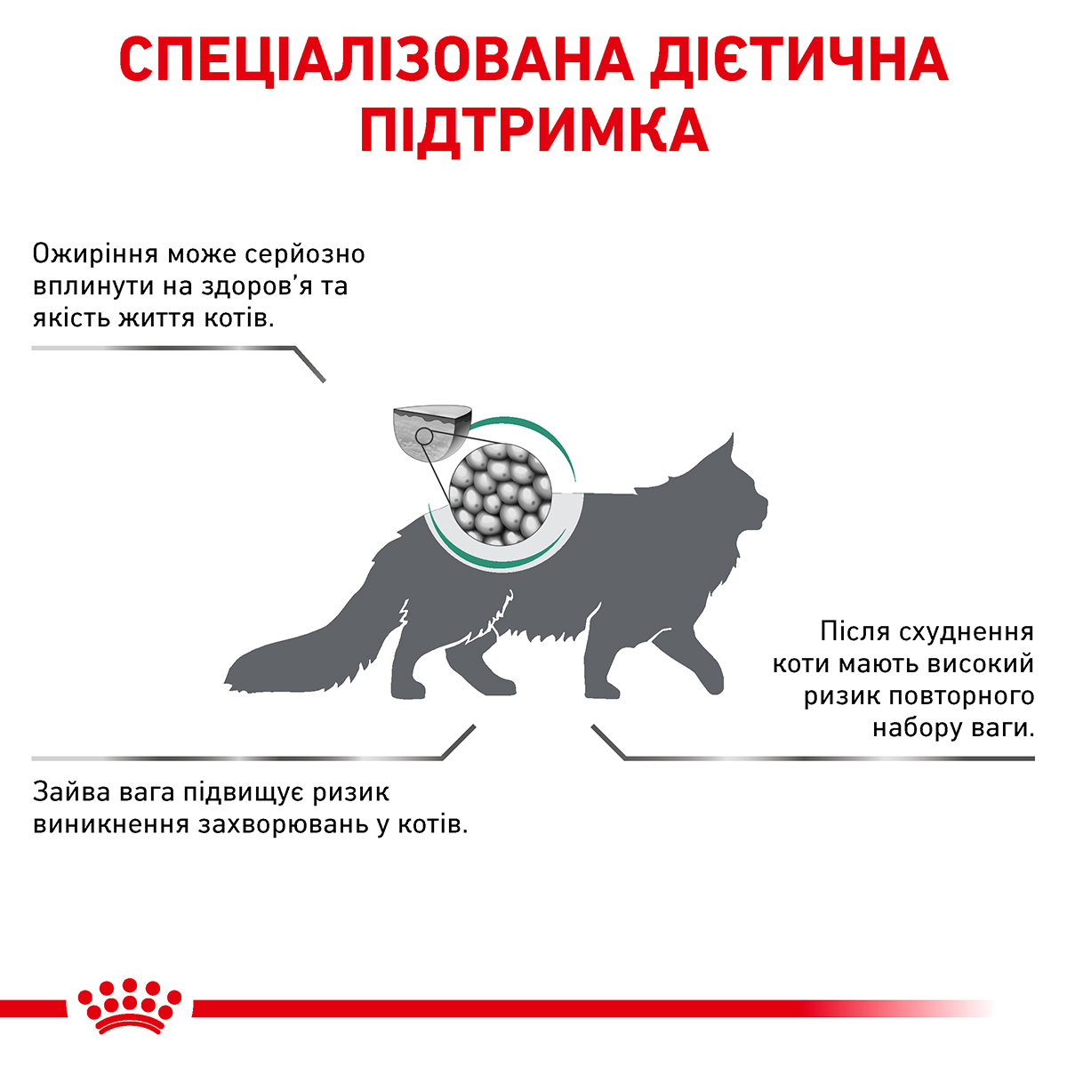 Сухий корм Royal Canin Satiety Weight Management Cat для котів контроль ваги 3,5кг