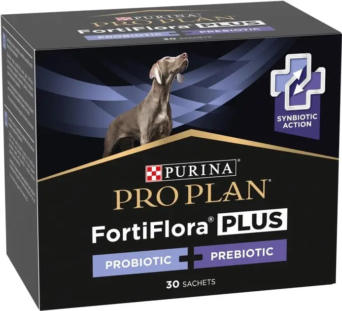 Пробіотик з пребіотиком Purina Pro Plan FortiFlora Plus Canine для підтримки мікрофлори кишківника у дорослих собак та цуценят 2 г,1 саше