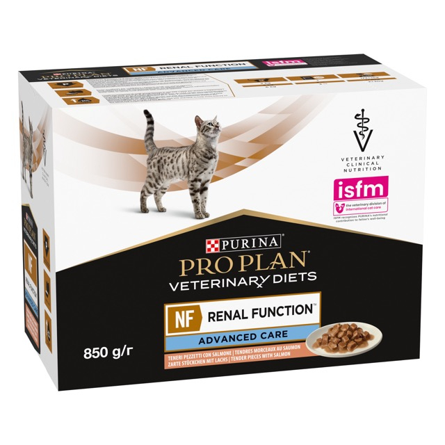Вологий корм Purina Pro Plan Veterinary Diets NF Renal Function Advance Care для котів при при захворюваннях нирок з лососем 85г