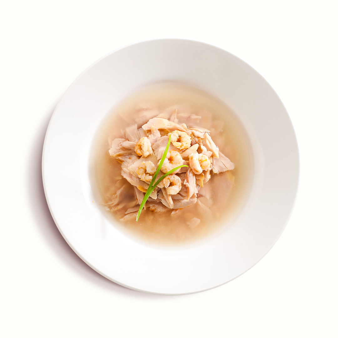 Вологий корм Cherie Yellowfin Tuna with with Shrimp Entrеes in Gravy для котів жовтоперий тунець з креветками 80г
