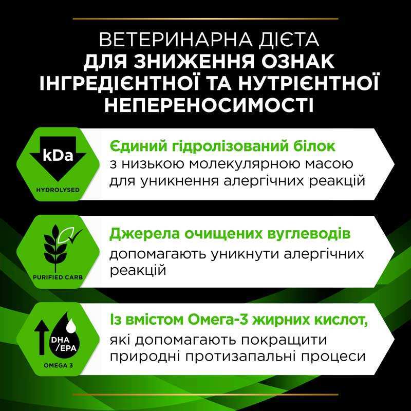 Вологий корм Purina Pro Plan Veterinary Diets HA Hypoallergenic Canine Cans для собак та цуценят при харчовій алергії 195 г