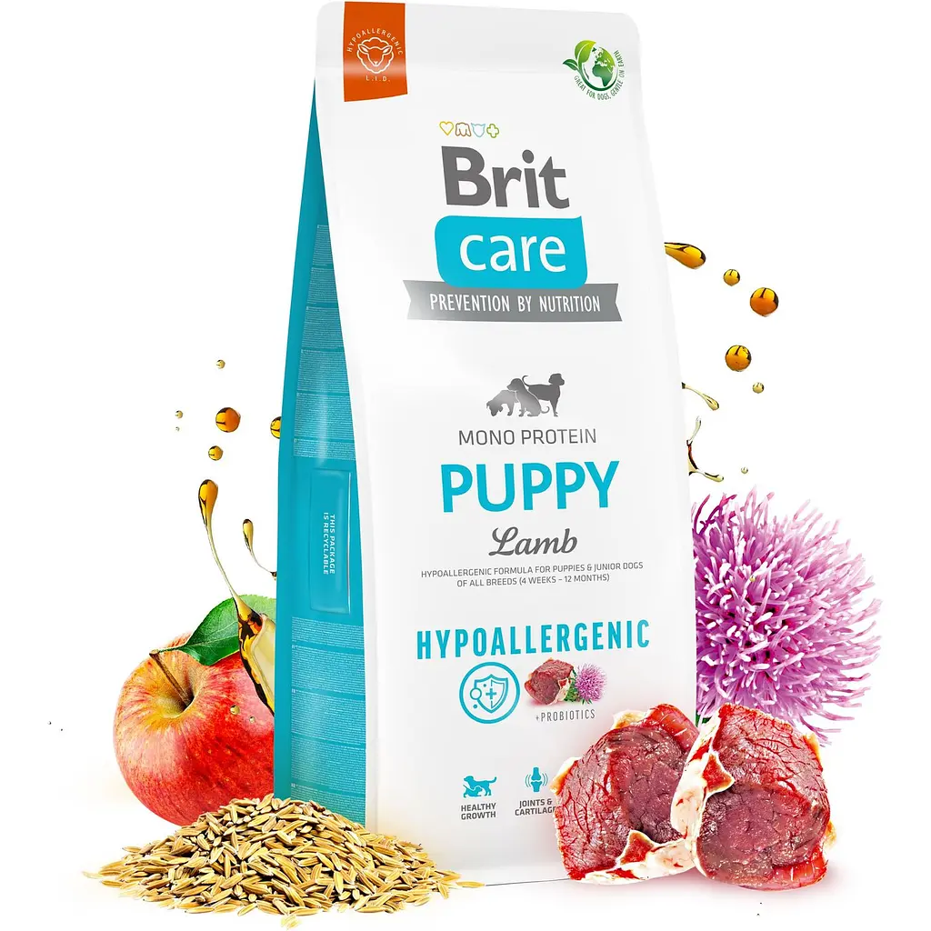 Сухий корм Brit Care Dog Hypoallergenic Puppy для цуценят гіпоалергенний з ягням 12 кг