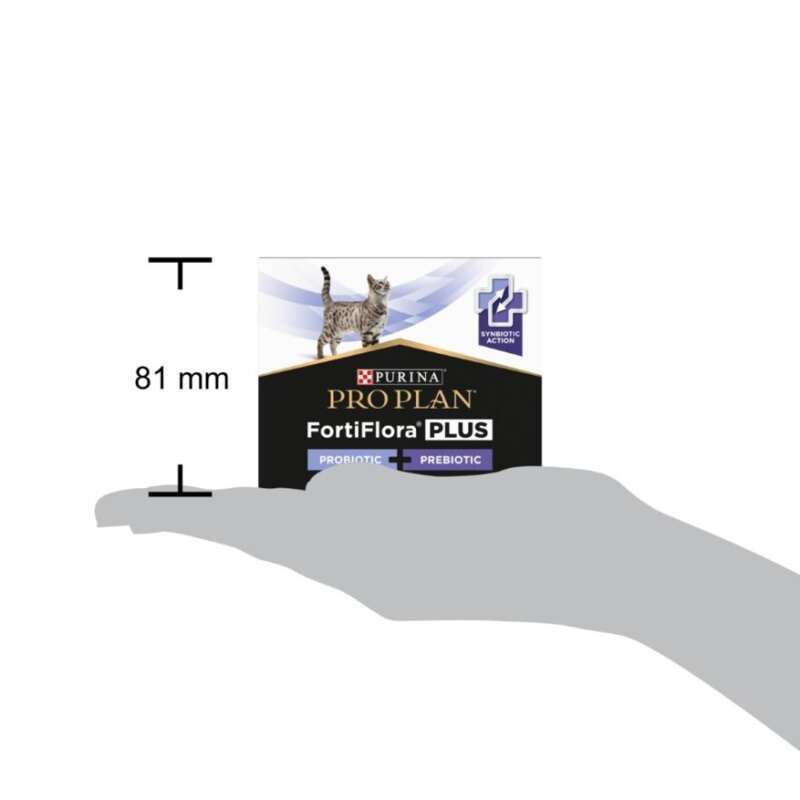 Пробіотик з пребіотиком Purina Pro Plan FortiFlora Plus для підтримки мікрофлори кишківника у дорослих котів та кошенят 1.5 г,1 саше