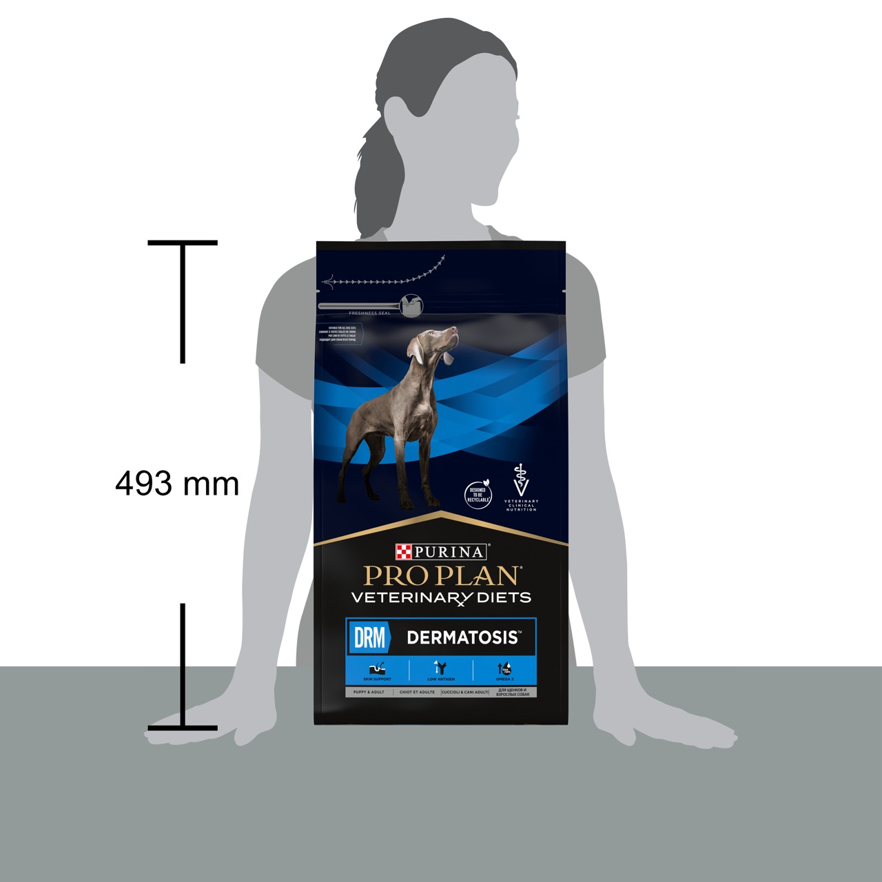 Сухий корм Purina Pro Plan Veterinary Diets DRM Dermatosis Management Canine для собак при дерматозах та надмірному випадінні шерсті 3 кг