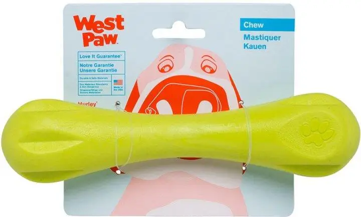 West Paw Hurley Large Іграшка для собак Кістка салатова 21 см